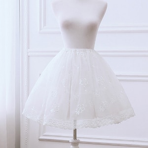 White or Black Short Petticoats2021 Women Underskirt For Wedding DressProm Crinoline Underskirt Ivory