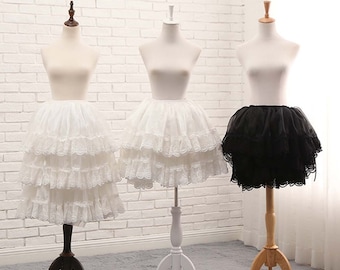 Black Prom Underskirt Fancy Skirt Slip, Crinoline Mariage Jupon de mariée, Crinoline Lady Girls Underskirt pour la fête