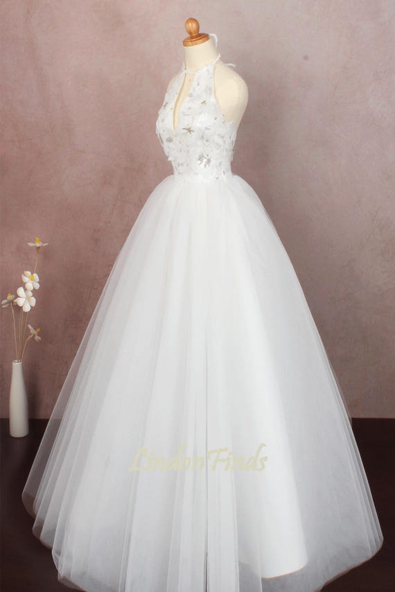 halter corset wedding dress Meadow Corset Halter Top / White | MESHKI main image 0