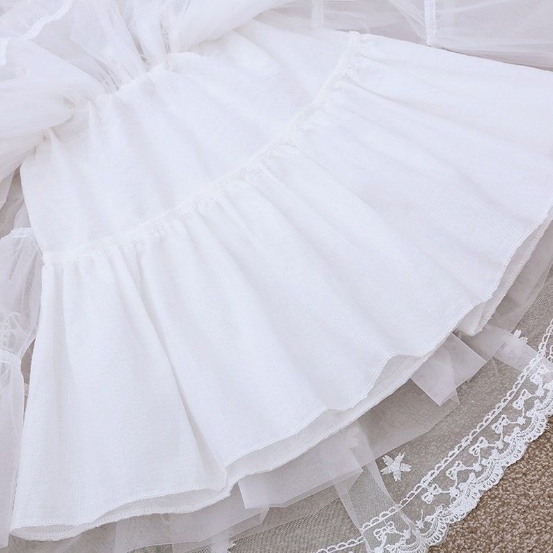 White or Black Short Petticoats2021 Women Underskirt For Wedding DressProm Crinoline Underskirt zdjęcie 3