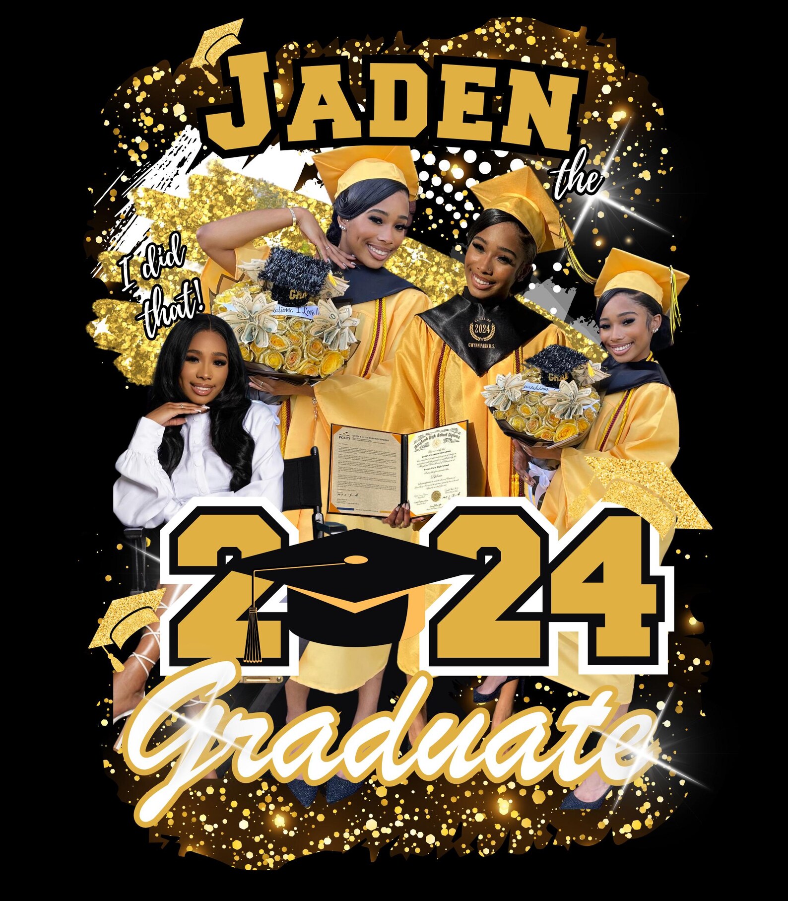 Graduation Design Out Graduation Design Template Bundle | Editable Canva Templates for Grads ...
