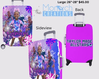 Customized Suitcase Cover- Front & Back