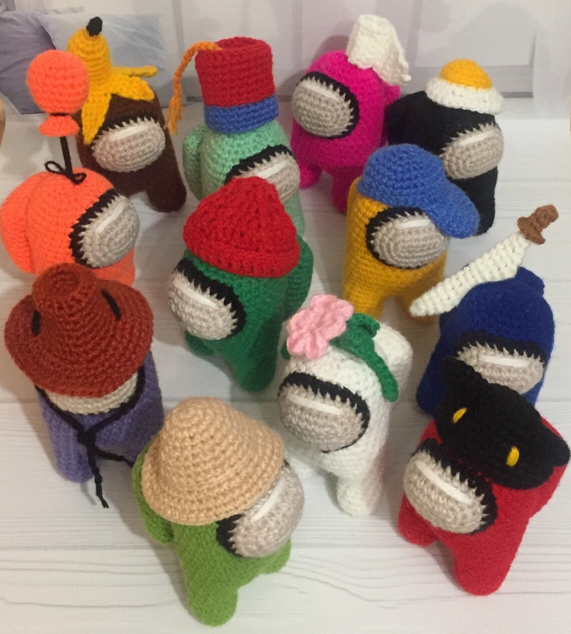 Hat Among Us Crochet Pattern Among Us amigurumi pattern PDF Etsy