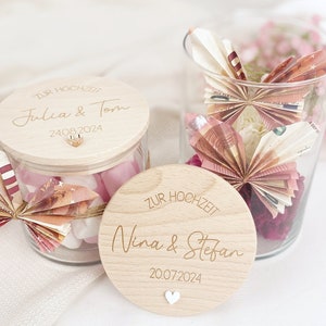 Hochzeitsgeschenk Geld, Geldgeschenk Hochzeit Vorratsglas, Geschenk für das Brautpaar, Hochzeitsgeschenke Standesamt, Silberhochzeit
