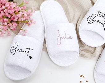 Junggesellenabschied Frau, JGA Frauen Schlappen, Team Bride, Bride to Be Slipper, Braut Flip Flops Hochzeit, Junggesellinnenabschied