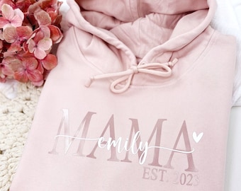 Geschenk Mama Hoodie - Mom Sweater Geburtstagsgeschenk | Geburtstag Mutter, Oma | personalisierte Geschenke Geburt