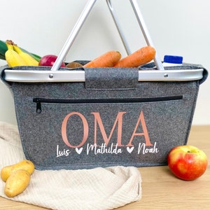 Oma Geschenk Geburtstag Einkaufskorb, personalisierter Korb, Geburtstagsgeschenk beste Oma, Muttertag, Muttertagsgeschenk, Uroma
