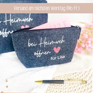 Heimweh Geschenk Tasche Auszug, Abschiedsgeschenk Freundin Weltreise, Auswanderung, Bei Heimweh öffnen, Auszugsgeschenk, Reha, auswandern