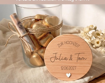 Geldgeschenk Hochzeit Verpackung, Geld als Hochzeitsgeschenk verschenken, Geschenk für das Brautpaar, Standesamt, Goldene Hochzeit