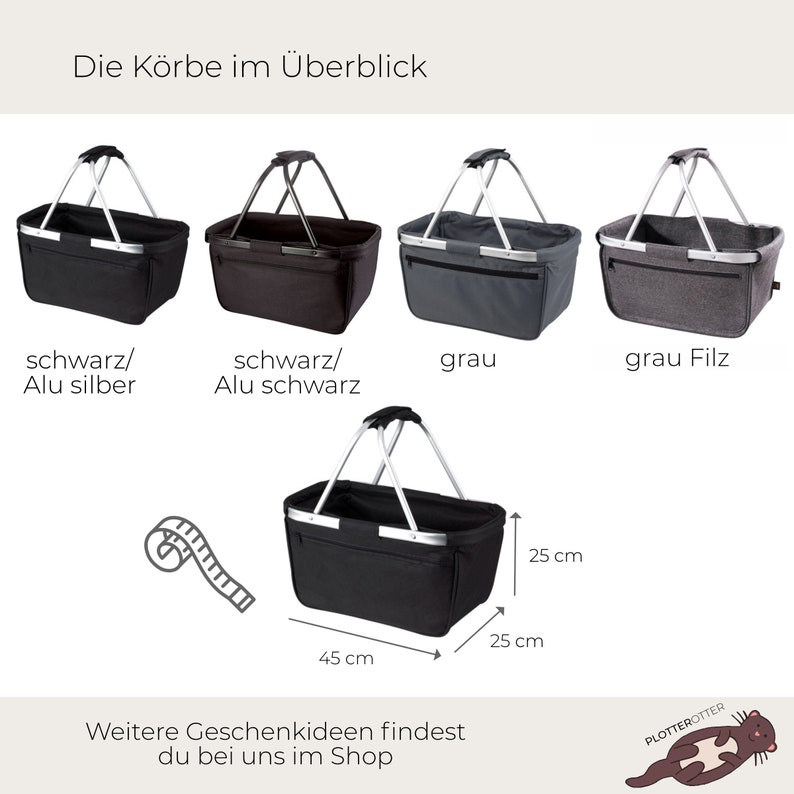 Geschenk Oma Muttertag, Geburtstag personalisierter Korb, Muttertagsgeschenk, Geschenkidee Oma Einkaufskorb, Geburtstagsgeschenk image 5