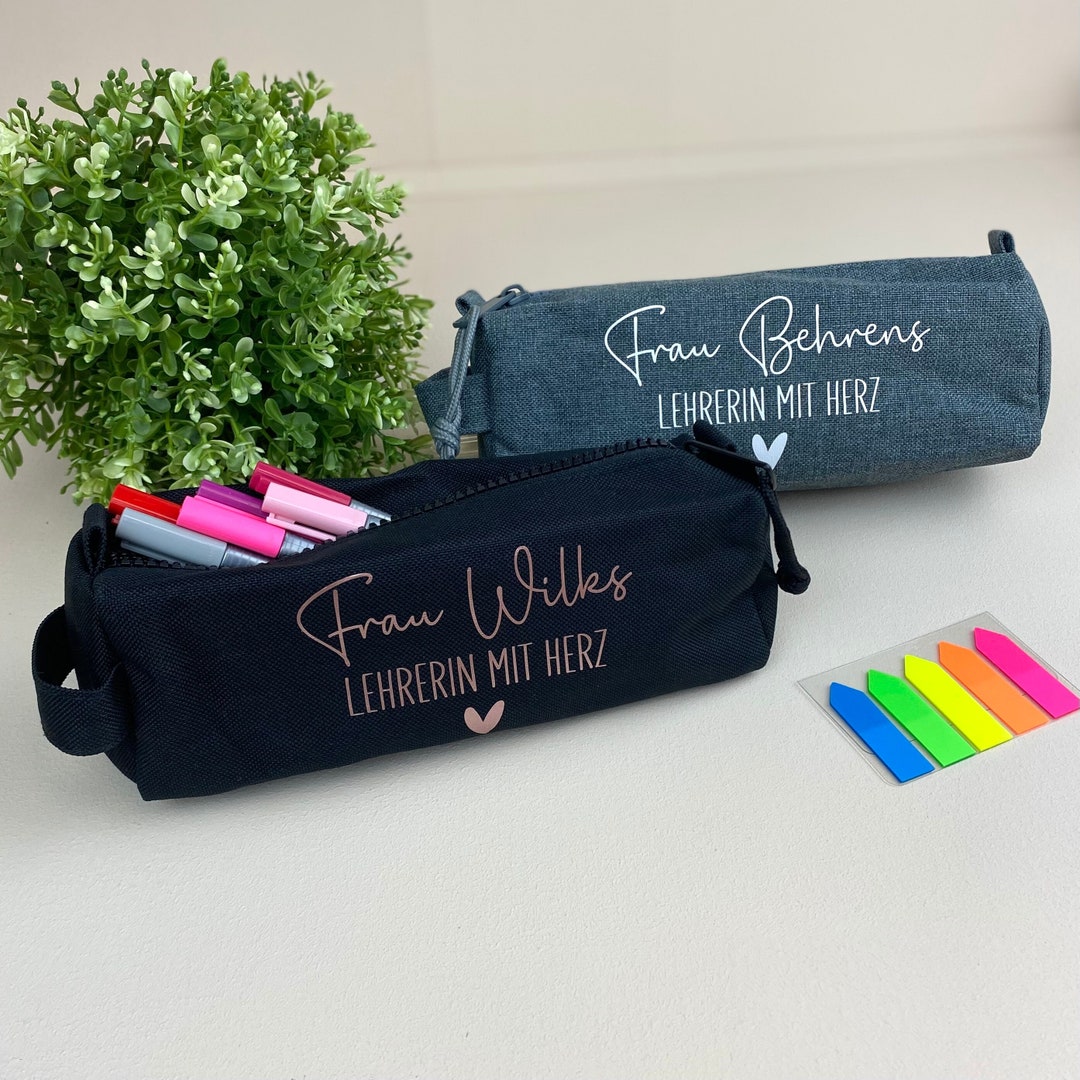 Stylisches Federmäppchen Für Schule & Büro - Großes Fassungsvermögen Mit Reißverschluss