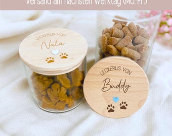 Leckerlie Dose Hunde Zubehör, Hundebedarf Leckerli, Hundezubehör Geschenk Hundebesitzer, Hund Vorratsglas Leckerlidose, Hundeliebhaber