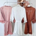 Morgenmantel Braut, JGA Frauen, Junggesellenabschied, Geschenk Braut Mantel, Bride to be Bademantel, Kimono Hochzeit, Brautjungfern product logo