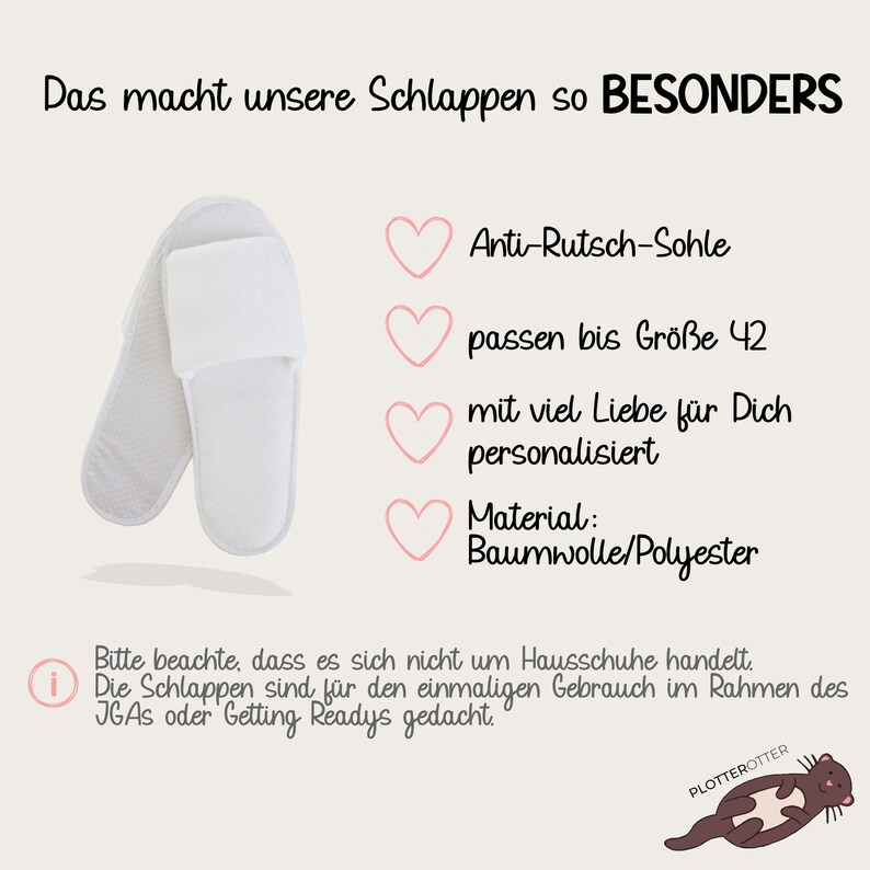 JGA Frauen Schlappen, Junggesellenabschied Frau, Team Bride, Bride to Be Slipper, Braut Flip Flops Hochzeit, Junggesellinnenabschied image 9