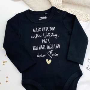 Erster Muttertag Baby Body, 1. Vatertag Geschenk Mama oder Papa, Muttertagsgeschenk, Vatertagsgeschenk Babybody, Geschenkidee Baby Outfit Bild 3