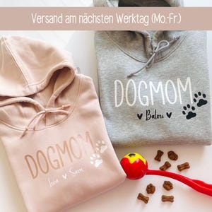 Dog Mom Hoodie Geburtstagsgeschenk Hundemama, Geschenk Geburtstag Hundeliebhaber, Hundebesitzer, Weihnachtsgeschenk Dogmom, Hund