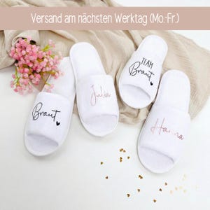 Junggesellenabschied Frau, JGA Frauen Schlappen, Team Bride, Bride to Be Slipper, Braut Flip Flops Hochzeit, Junggesellinnenabschied