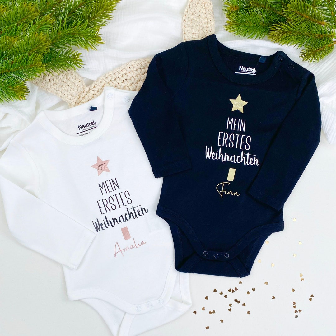 Mein erstes Weihnachten Baby Body Weihnachtsoutfit Baby Etsy.de