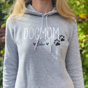 Hunde Mama Hoodie Pullover Dog Mom Geschenk Geburtstag Dogmom Sweatshirt Hundebesitzer, Hundemama, Hundeliebhaber Hund Bild 2
