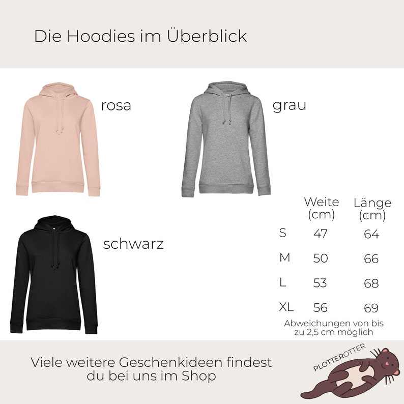 Geschenk Mama Hoodie Mom Sweater Geburtstagsgeschenk Geburtstag Mutter, Oma personalisierte Geschenke Geburt Bild 5