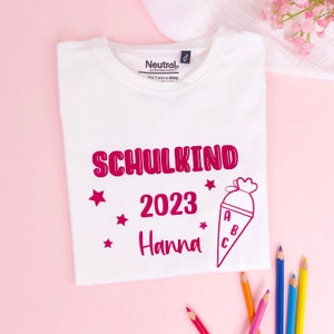 Schulkind 2024 T-Shirt, Geschenk Einschulung Tshirt, Shirt Schulanfang erste Klasse, Geschenkidee erster Schultag Junge, Schulstart Mädchen image 3