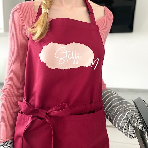 Schürze Damen Personalisiert, Backschürze, Küchenschürze, Kochschürze, Geschenk Weihnachten Mama, Oma, Weihnachtsgeschenk, Geschenk Freundin
