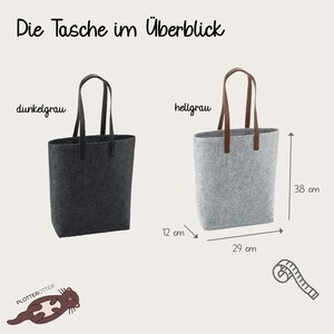 Oma Geschenk Muttertag, personalisierte Filztasche Geburtstag, Shopper Muttertagsgeschenk , Geburtstagsgeschenk Mama, Schwiegermutter Bild 6