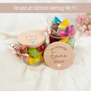 Jugendweihe Geschenk, Geldgeschenk Konfirmation Junge, Wunscherfüller Kommunion Mädchen, Firmung, Jugendweihegeschenk Vorratsglas