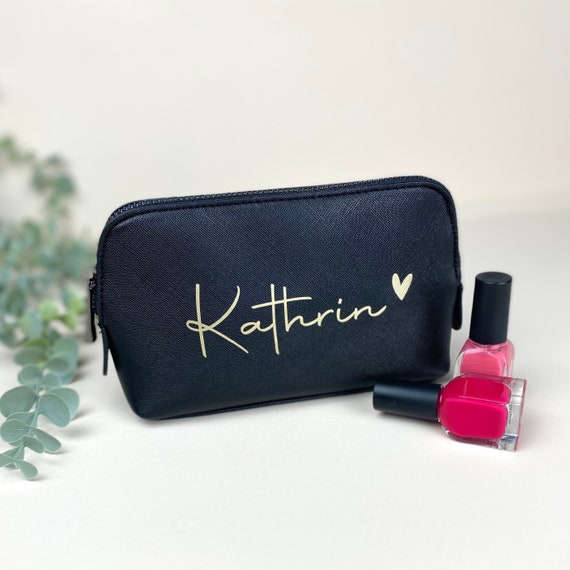 Personalisierte Make-up-Tasche – A–Z Buchstaben, Wasserdicht, Geschenk Für Frauen & Freundinnen