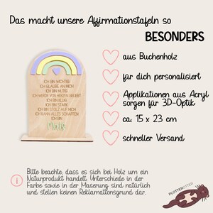 Geschenk Einschulung Affirmationen Kinder, Mutmacher Geschenkidee Schulanfang, Schulkind 2024 Mädchen, Schulstart erste Klasse Junge Bild 7