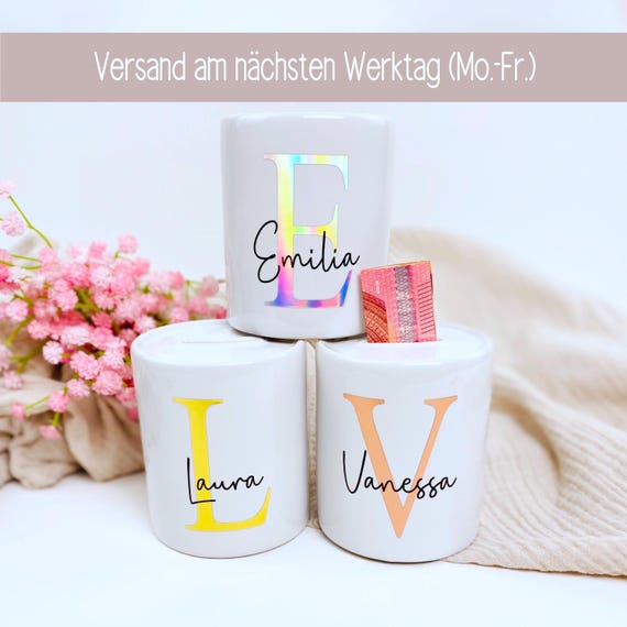Trinkgeldkasse Spardose Personalisiert Mit Namen, Trinkgeld Kasse ,box Kaffeekasse, Sparbüchse Personalisiertes Geschenk Mitarbeiter