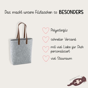 Oma Geschenk Muttertag, personalisierte Filztasche Geburtstag, Shopper Muttertagsgeschenk , Geburtstagsgeschenk Mama, Schwiegermutter image 7