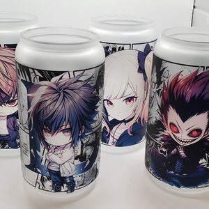 16oz Frosted Anime Tumbler, Anime Cup, Manga Panel Tumbler, Shounen Anime Tumbler
