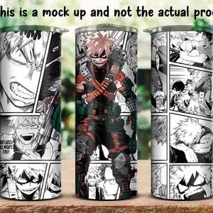 20oz Anime Tumbler, Anime Cup, Manga Panel Tumbler, Shounen Anime Tumbler