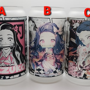 16oz Frosted Anime Tumbler, Anime Cup, Manga Panel Tumbler, Shounen Anime Tumbler