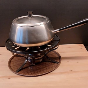 Vintage Stainless Steel Fondue Pot, 1970s
