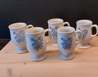 Pfaltzgraff Yorktowne mokken, set van 5 Original Tulp Koffiemokken, Pottery Hill aardewerk