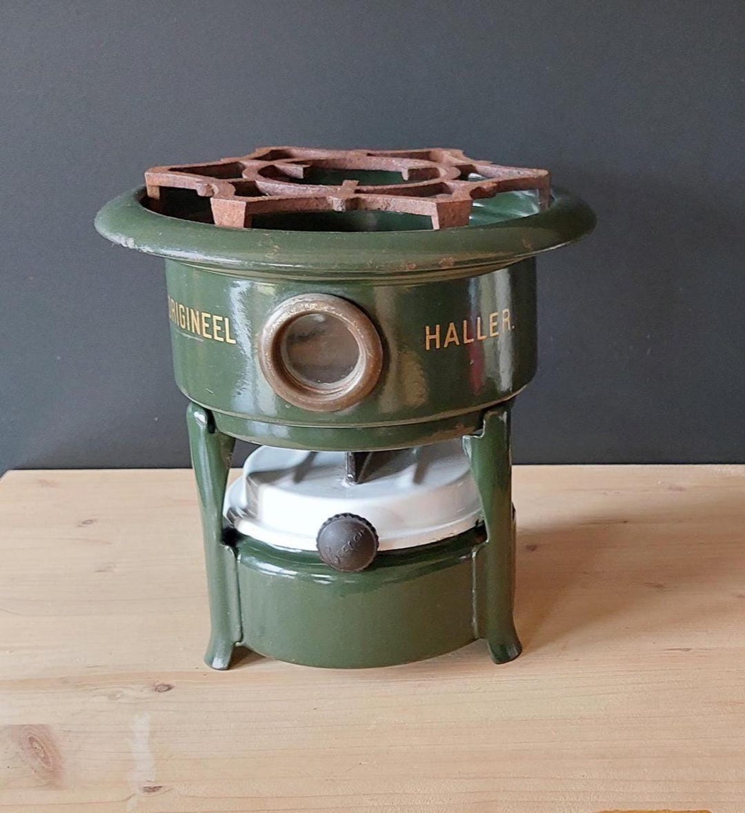 Réchaud De Camping Haller Vintage émaillé - Kérosène 1 Mèche - Hollandais (occasion)