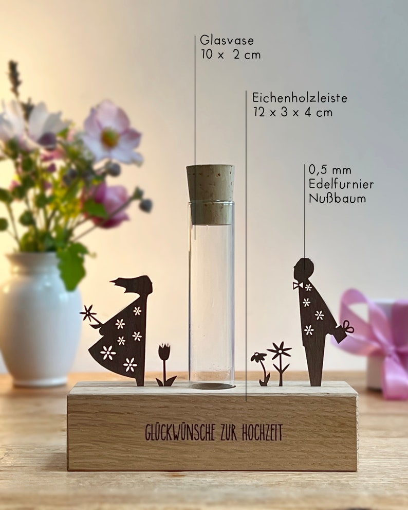 Gutschein für Hochzeit, Geschenkset Hochzeit, Geldgeschenk, Hochzeitsgeschenk, Brautpaar, Bild 2