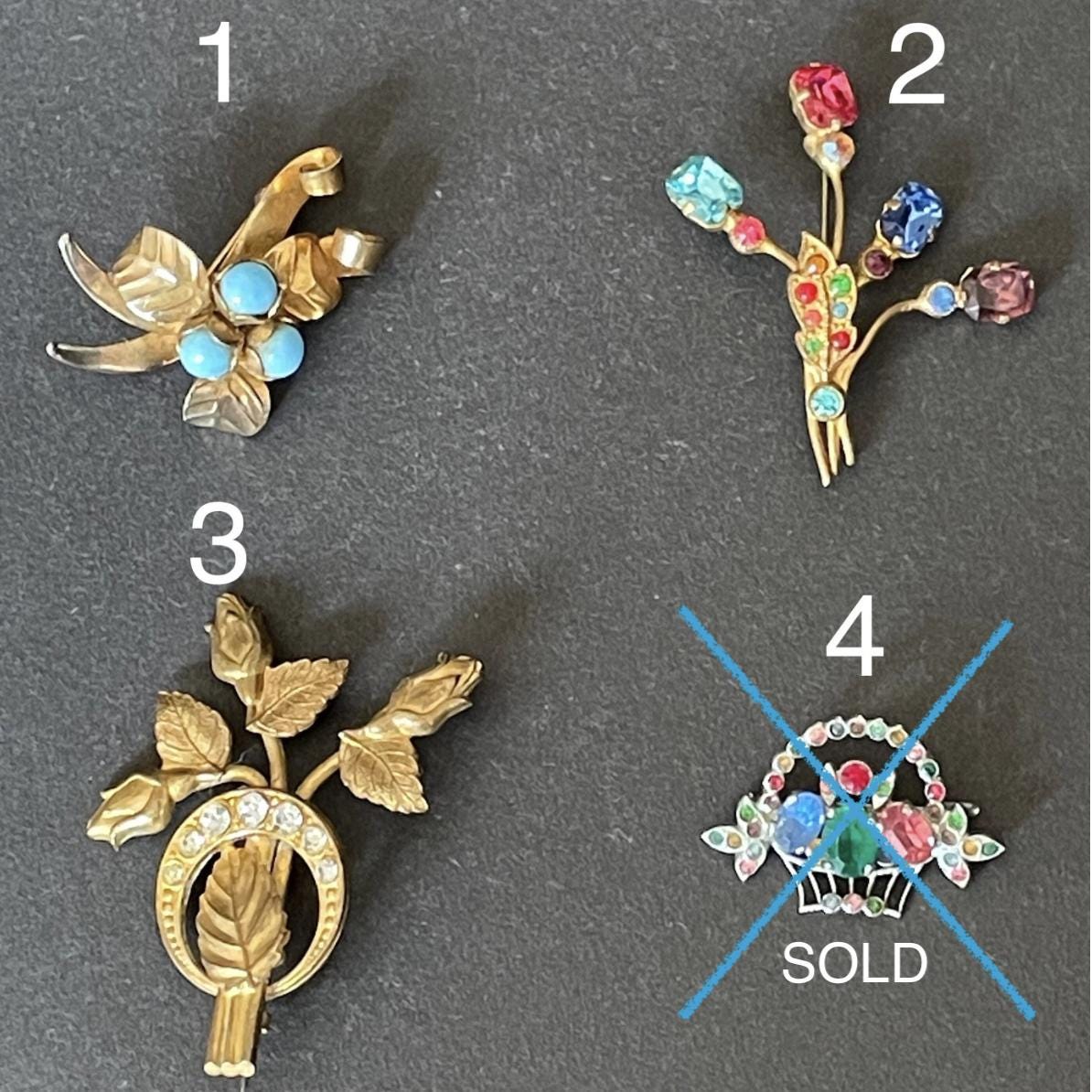 Vintage 1940s brooches - Etsy 日本