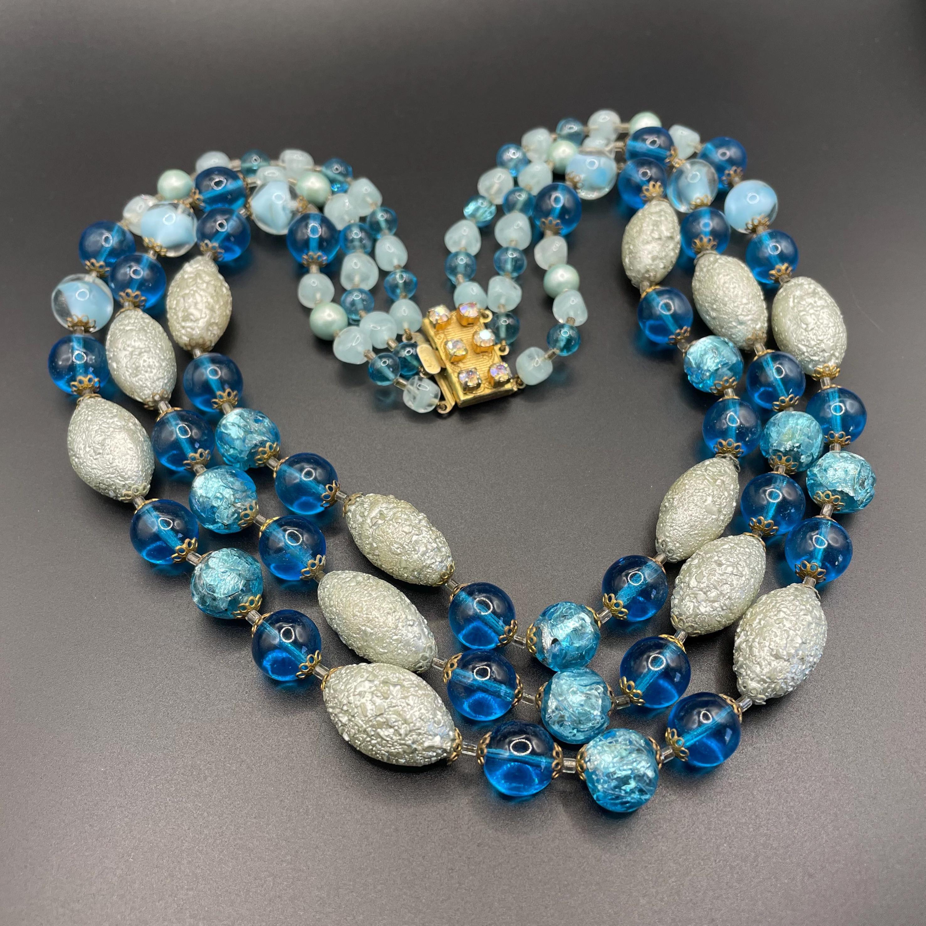 Vintage Giuliano Fratti, Milan (GM) Signed Multi-strand Triple 