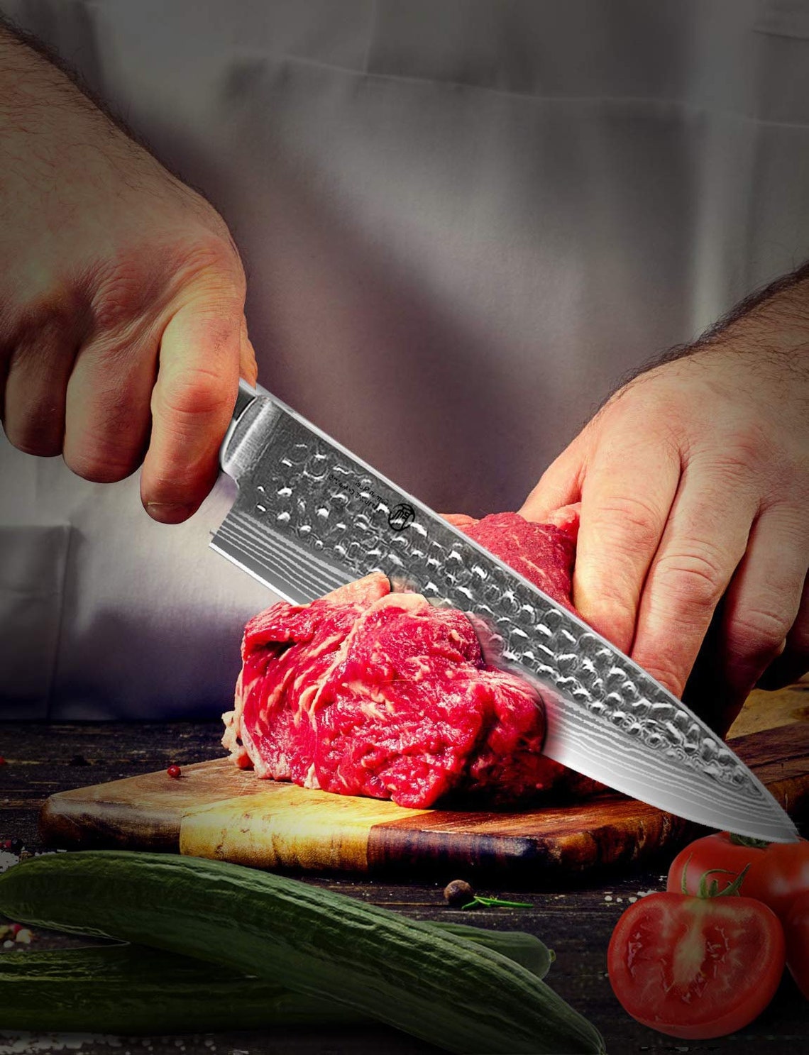 Custom Engraved 2 Piece Chefs Knife Set Kitchen Knives Chef Etsy