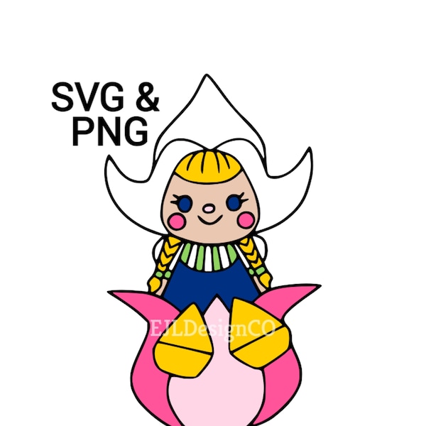 Small World Netherlands Doll - SVG & PNG Digital Download