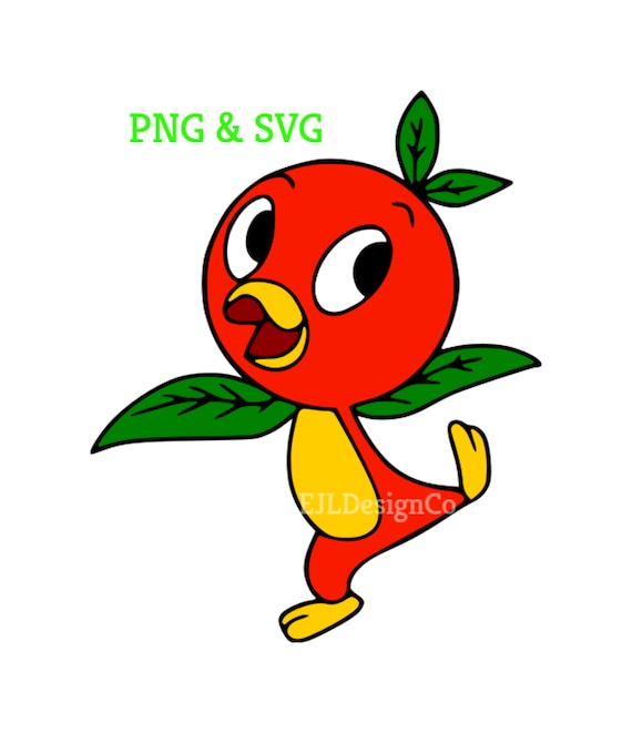 Orange Bird SVG & PNG Digital File - Etsy