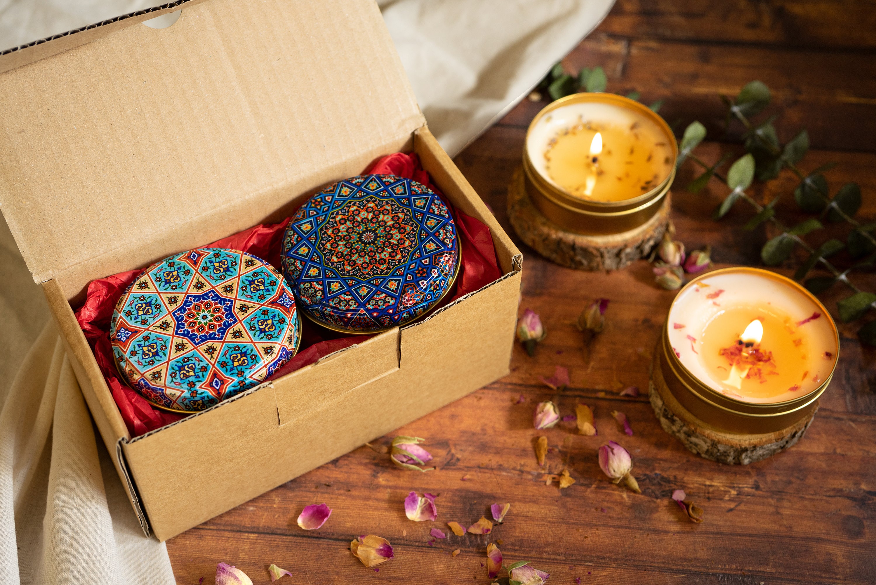 Gift Box Scented Candle Set Candles Candle Gift Set Etsy UK