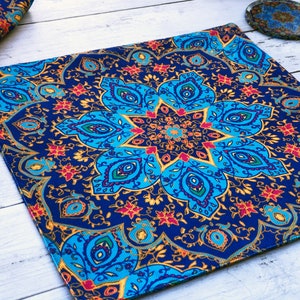 Moroccan Design Placemats Placemat Set of 2, 4, 6 Coaster and Placemat Set Table Mats Housewarming Gift New Home Gift F