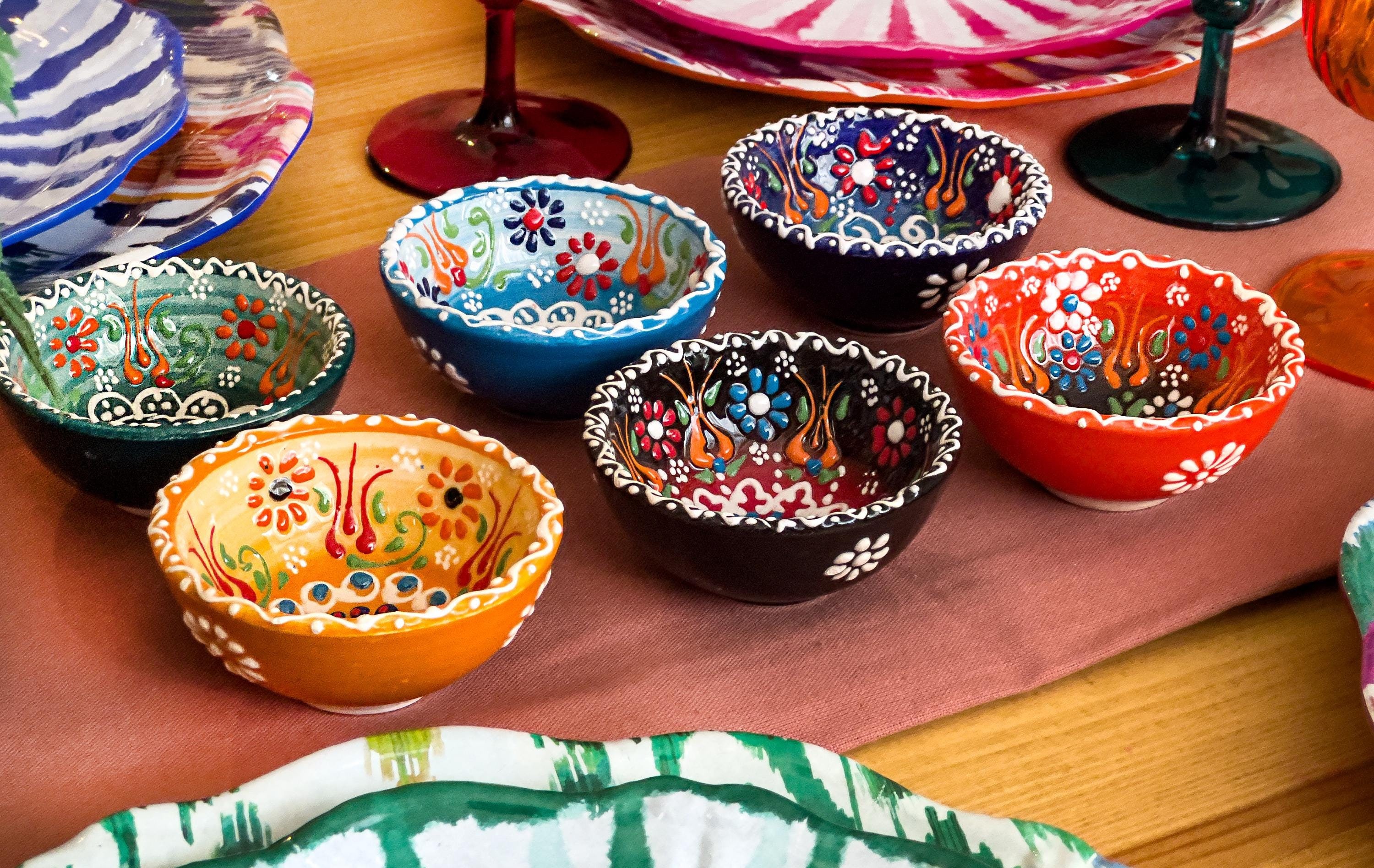 Handmade Set of 3 Tapas Snack Bowls / Perfect Christmas Gift for Her & Home Gift with Gift Box/ Housewarming Gifts