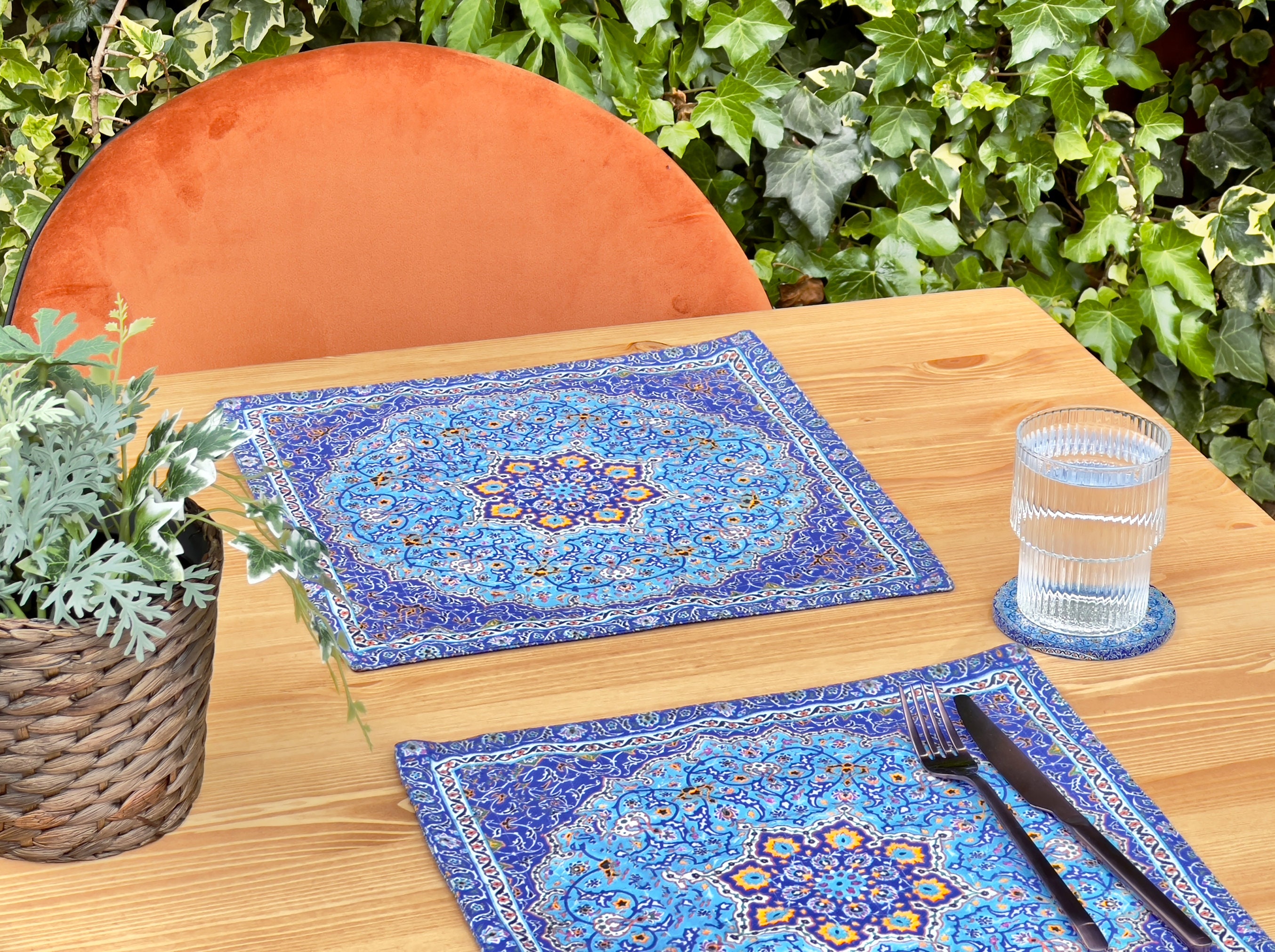 Moroccan Design Placemats Placemat Set of 2 4 6 Coaster Etsy