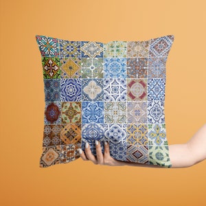 Mediterran Stil Kissenhüllen | Bunte Kissenhüllen | Dekorative Kissenhüllen | Boho Deko Kissenhülle | Einweihungsgeschenk