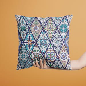 Kissenhülle im mediterranen Stil | Bunte Kissenhüllen | Dekorative Kissenbezüge | Dekorativer Kissenbezug Boho | Einweihungsgeschenk